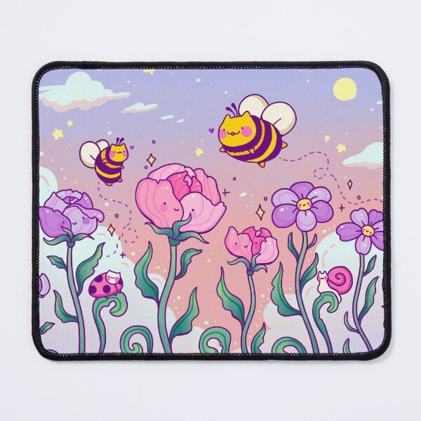 Item preview, Bee Cats and Flower Field designed and sold by Plaifa-Art.