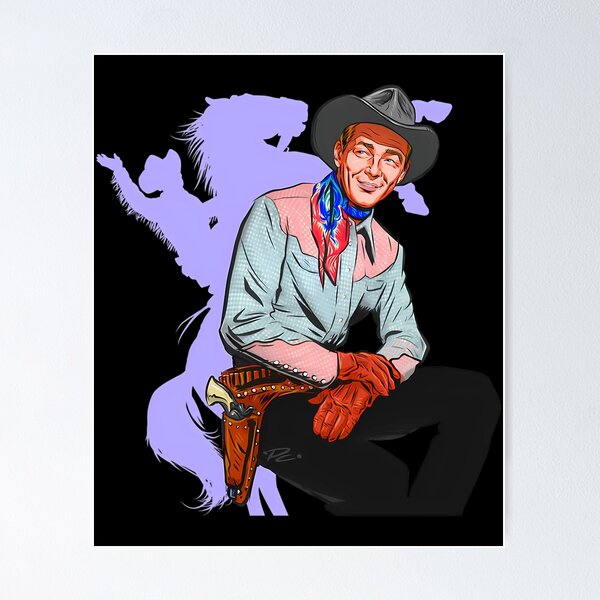 Item preview, Roy Rogers - An Illustration By Paul Cemmick designed and sold by saikiyenno.