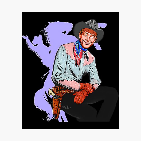 Item preview, Roy Rogers - An Illustration By Paul Cemmick designed and sold by saikiyenno.