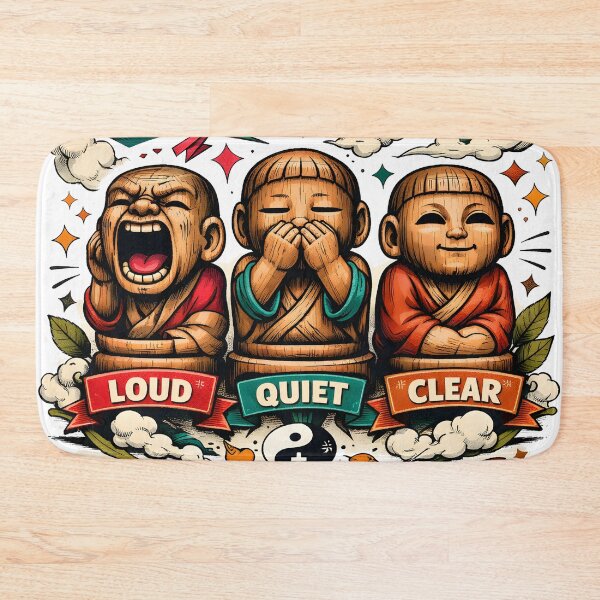 Item preview, Quiet Is The Filter Inner Peace Mode Zen Monk Wall Art - Soft Power Mindfulness & Stoic Philosophy Pop Art for Introverts by Vivaan Studio designed and sold by Vivaan Studio.