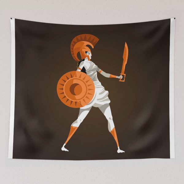 Item preview, amazon warrior in ancient greek vase style designed and sold by matintheworld ( delcarmat ).