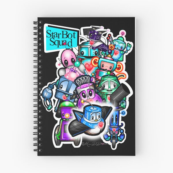 Item preview, StarBot Squad designed and sold by MetroINKbooks.