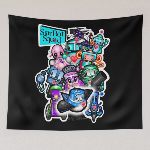 Item preview, StarBot Squad designed and sold by MetroINKbooks.