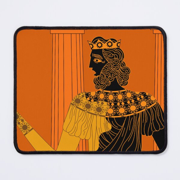 Item preview, king midas turning into gold in ancient greek vase style designed and sold by matintheworld ( delcarmat ).