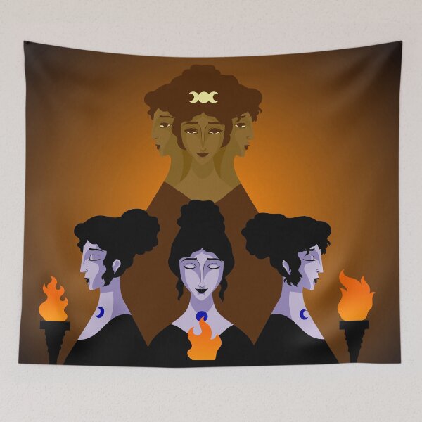 Item preview, three priestesses of the goddess hecate designed and sold by matintheworld ( delcarmat ).