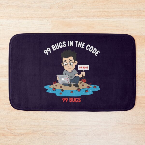 Item preview, 99 Bugs in the Code T-Shirt  Funny Programmer Debugging Meme designed and sold by Design-Pro-21.