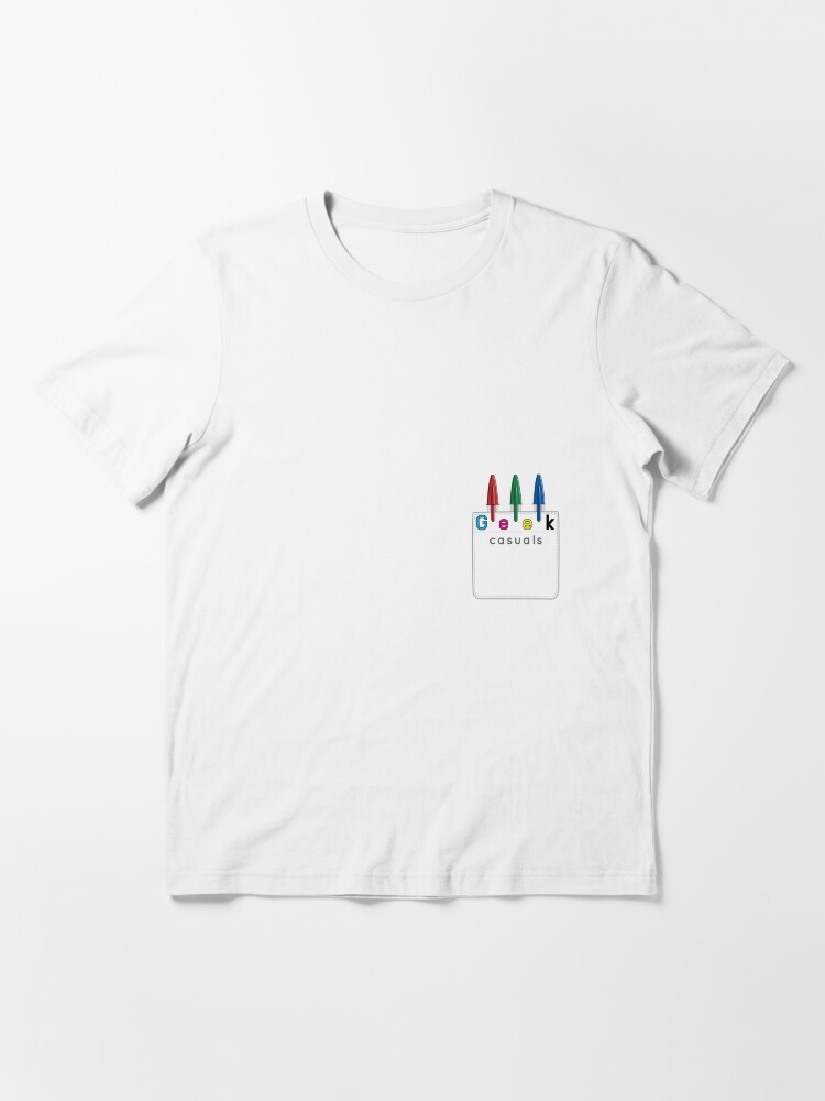 Thumbnail 3 of 7, Essential T-Shirt, Geek Casuals Logo Tee designed and sold by geekcasuals.