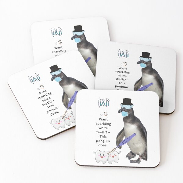 Item preview, Penguin Dentist Collection - Want sparkling white teeth? – This penguin does. designed and sold by Katja LebenFreude.
