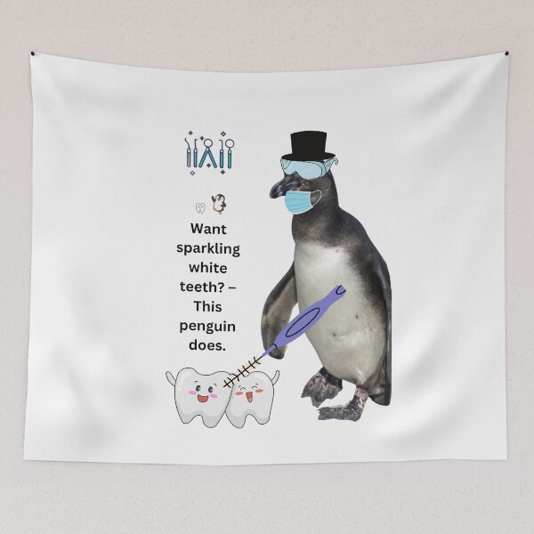 Item preview, Penguin Dentist Collection - Want sparkling white teeth? – This penguin does. designed and sold by Katja LebenFreude.