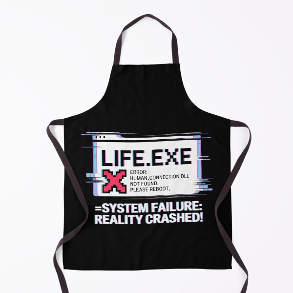 Item preview, Life Exe System Failure - Glitch Aesthetic Digital Art designed and sold by SplashTastic.