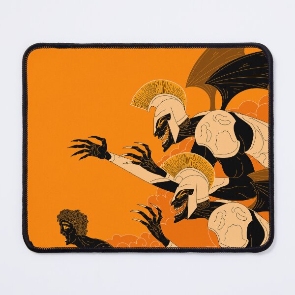 Item preview, deimos and phobos terrifying a soldier in ancient greek vase style designed and sold by matintheworld ( delcarmat ).