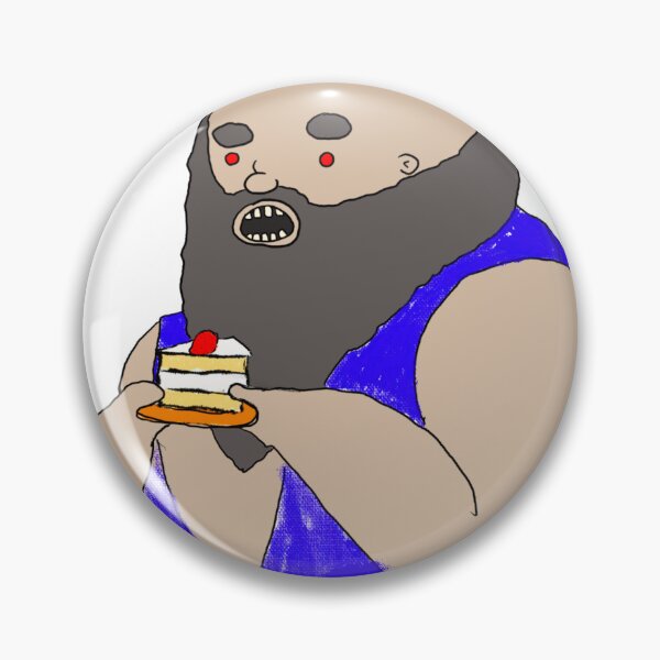 Item preview, Beefcake eating cake  designed and sold by wizardnoodles.