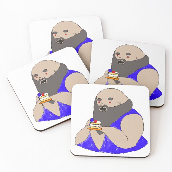 Item preview, Beefcake eating cake  designed and sold by wizardnoodles.