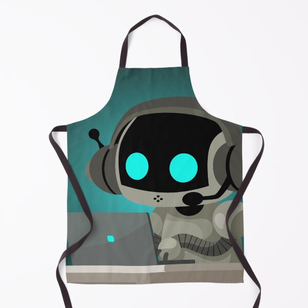 Item preview, ai robot using a laptop computer designed and sold by matintheworld ( delcarmat ).