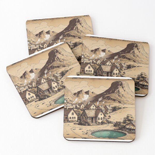 Item preview, mountain village designed and sold by Pixie prints .
