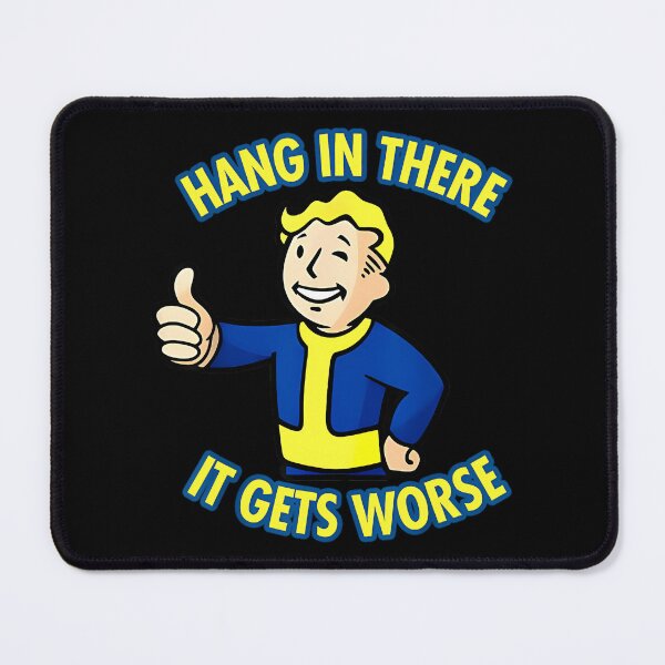 Item preview, Hang In There It Gets Worse Sarcastic Humor designed and sold by freelancerdpro.
