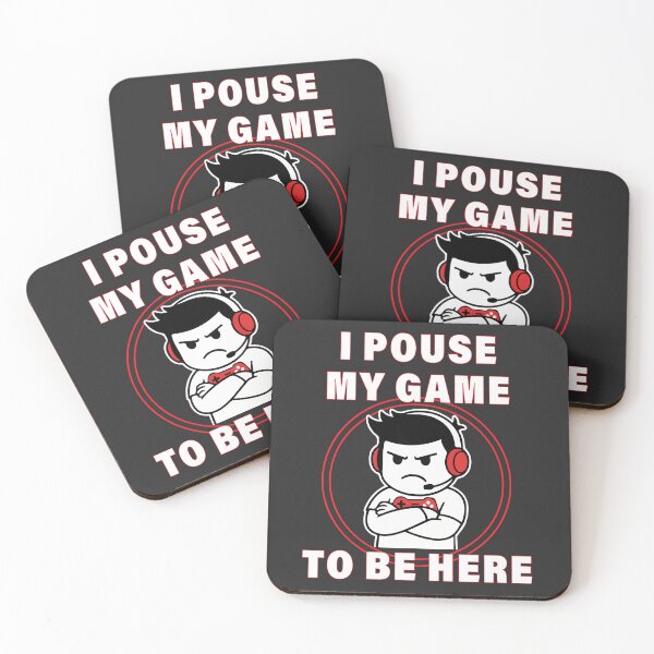 Item preview, I Pouse My Game To Be Here Funny Gamer T-Shirt  Gaming Humor Tee designed and sold by Design-Pro-21.