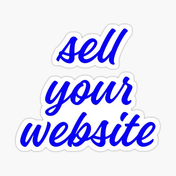Sell Website Sticker