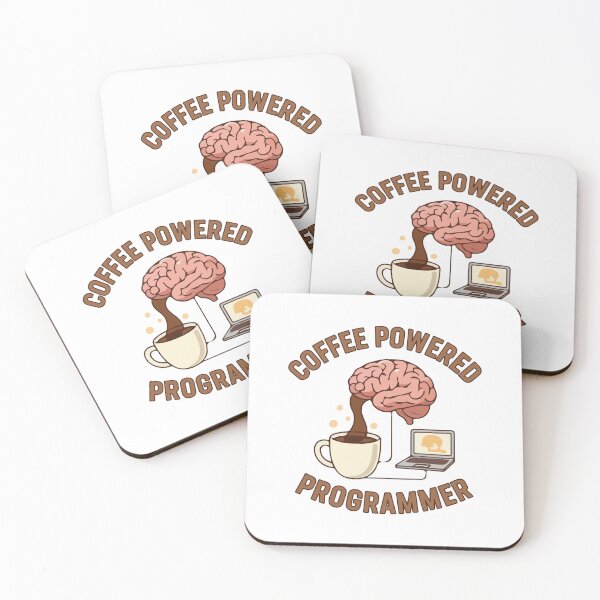 Item preview, Coffee Powered Programmer T-Shirt  Funny Coding & Developer Humor designed and sold by Design-Pro-21.