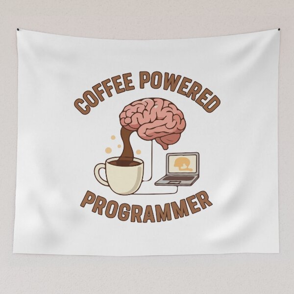 Item preview, Coffee Powered Programmer T-Shirt  Funny Coding & Developer Humor designed and sold by Design-Pro-21.