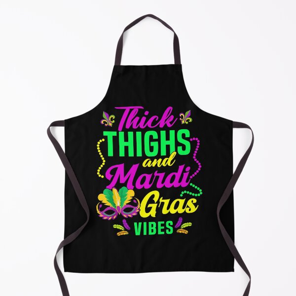 Item preview, Thick Thighs Mardi Gras Vibes Fleur De Lis Mardi Gras Vibes designed and sold by jakaun.