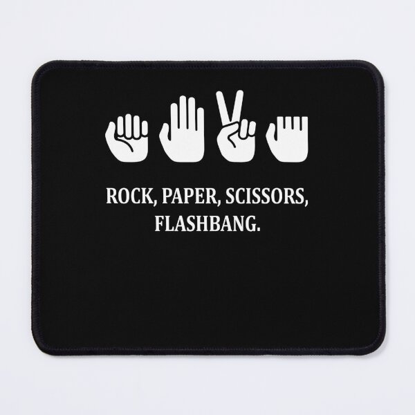 Item preview, Rock Paper Scissors Flashbang Funny Gamer Meme designed and sold by jakaun.