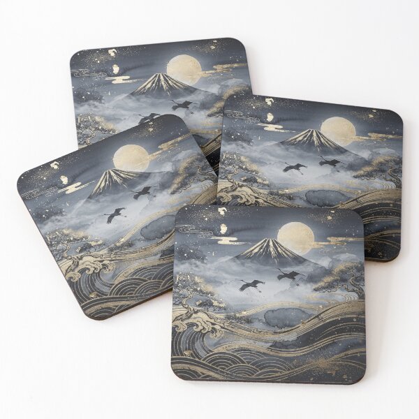 Item preview, Golden Moon over Fuji designed and sold by ワビ東京.