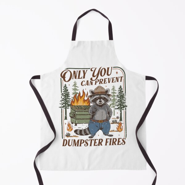 Item preview, Only You Can Prevent Dumpster Fires Funny Racoon Meme Office designed and sold by jakaun.