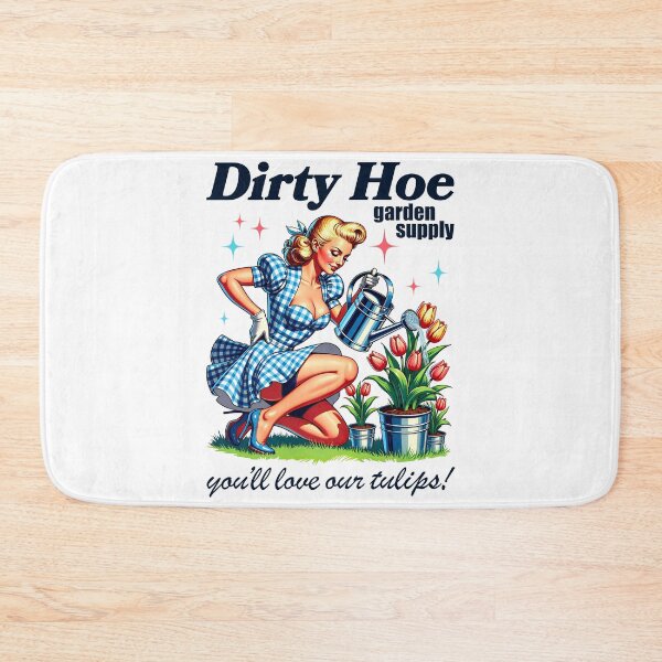 Item preview, Dirty Hoe Garden Supply Retro Pinup Tulip Humor Sarcastic designed and sold by jakaun.