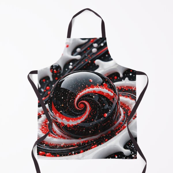 Artikelvorschau, Roter Spiralwirbel-Murmel entworfen und verkauft von Kaleidoscope Print.