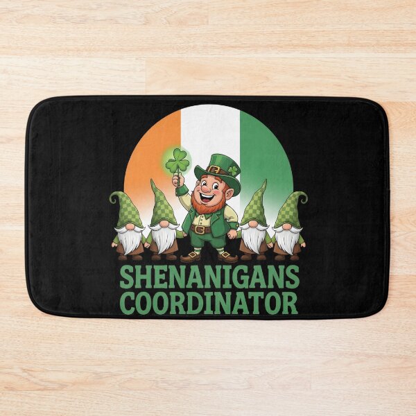 Item preview, Shenanigans Coordinator St Patrick’s Day Gnome designed and sold by OlakunleOloroz.