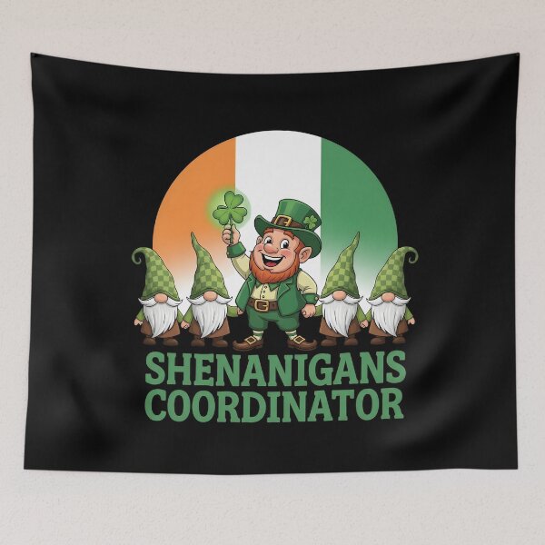 Item preview, Shenanigans Coordinator St Patrick’s Day Gnome designed and sold by OlakunleOloroz.