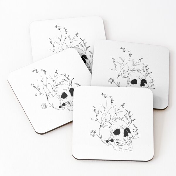 Item preview, flower skull designed and sold by Pixie prints .
