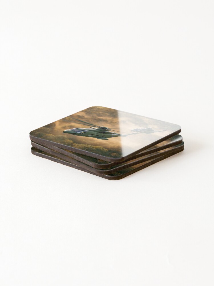 Thumbnail 4 of 5, Coasters (Set of 4), Merlin Rising designed and sold by Start-Aviation.