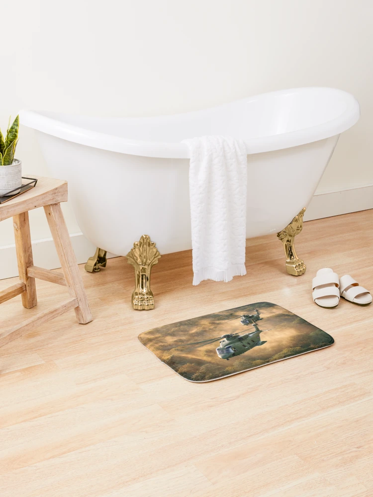 Thumbnail 2 of 6, Bath Mat, Merlin Rising designed and sold by Skyframe Aviation.