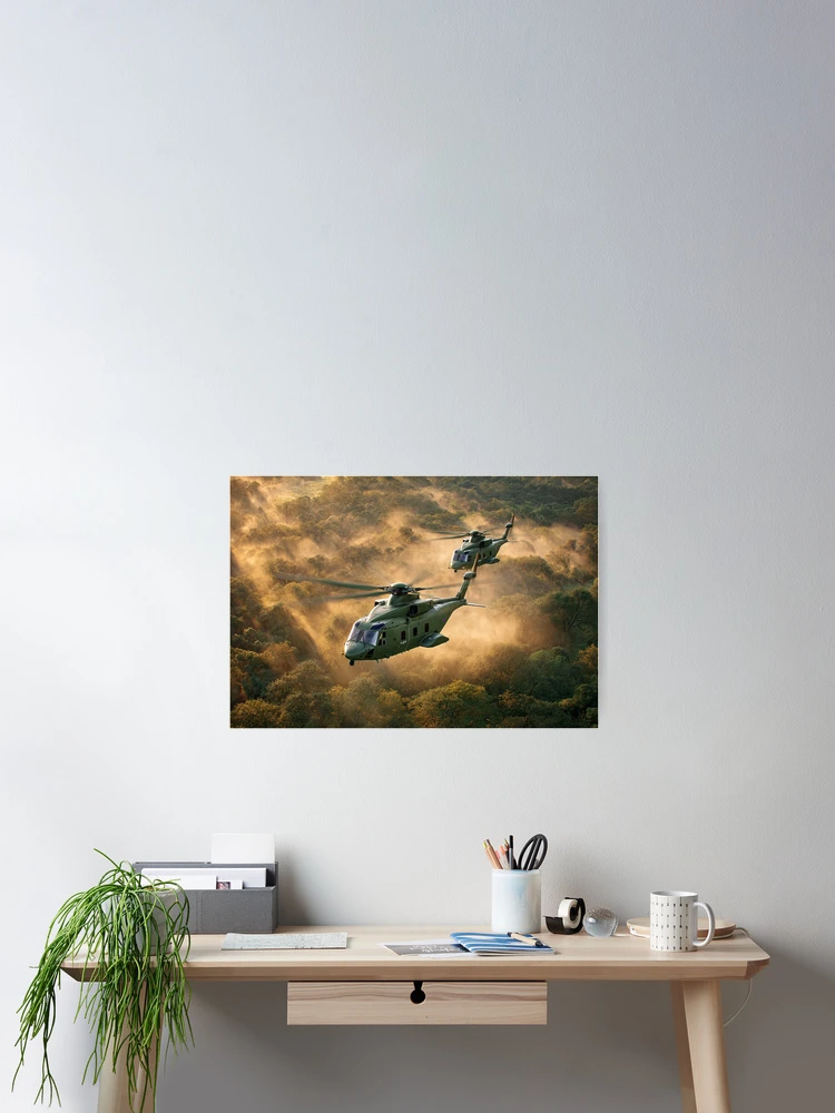 Thumbnail 2 of 3, Poster, Merlin Rising designed and sold by Skyframe Aviation.