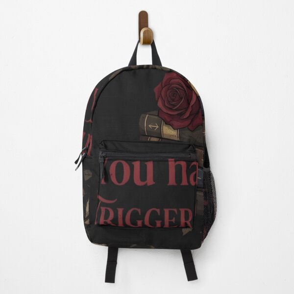Item preview, "You Had Me At Trigger Warnings" - Dark Academia Gothic Bookish Art designed and sold by auxincaftan0o.