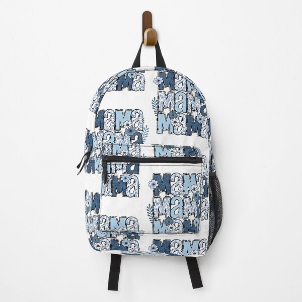 Artikelvorschau, Mama Toile Blaues Blumenmuster, Kokette Schleife, Mutterschaft, Muttertag entworfen und verkauft von jakaun.