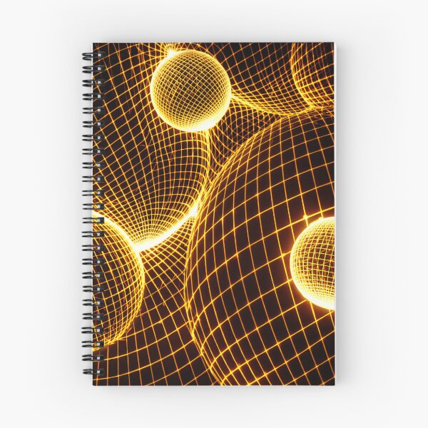 Item preview, Golden Wireframe Space Grid designed and sold by Kaleidoscope Print.