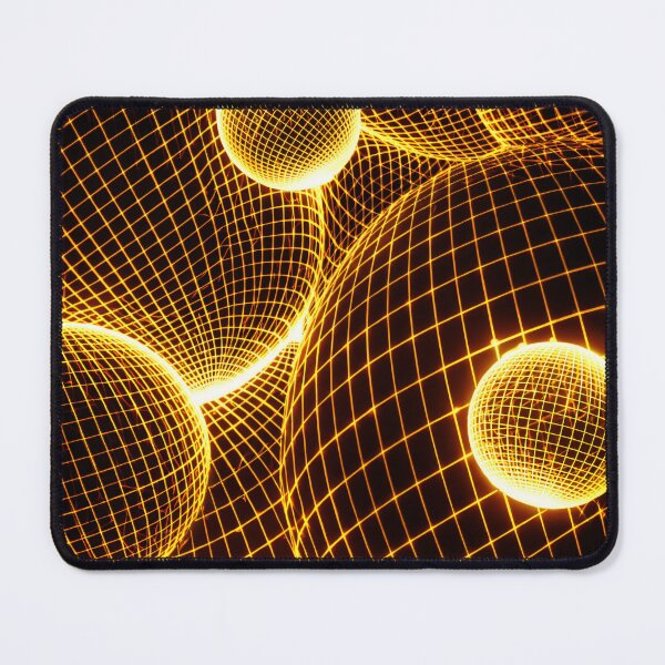 Item preview, Golden Wireframe Space Grid designed and sold by Kaleidoscope Print.