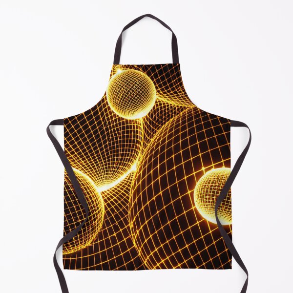 Item preview, Golden Wireframe Space Grid designed and sold by Kaleidoscope Print.