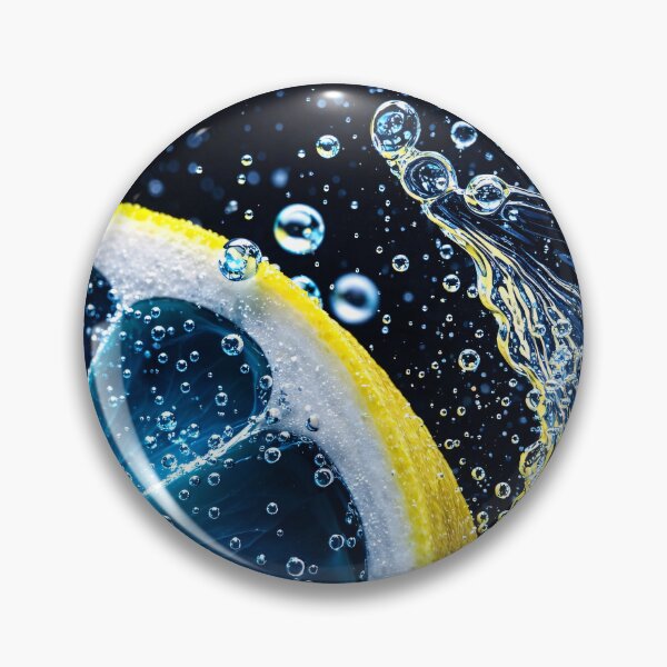 Item preview, Lemon Splash in Blue Water designed and sold by Kaleidoscope Print.
