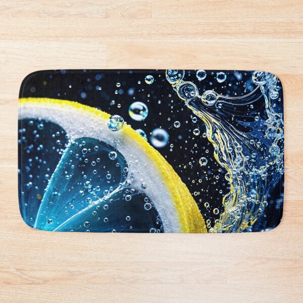 Item preview, Lemon Splash in Blue Water designed and sold by Kaleidoscope Print.