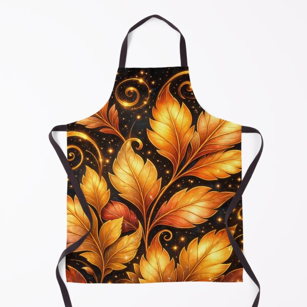 Item preview, Golden Autumn Leaves Stardust designed and sold by Kaleidoscope Print.