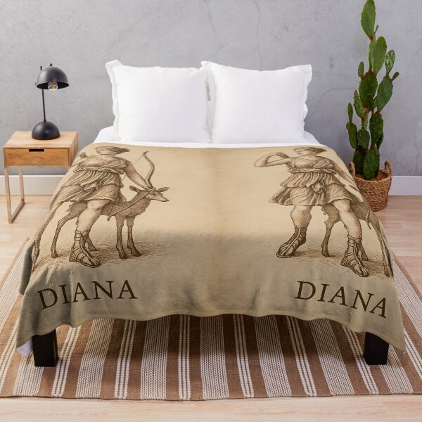 Item preview, Diana Roman Goddess of the Hunt Vintage Illustration designed and sold by NarjaShop.