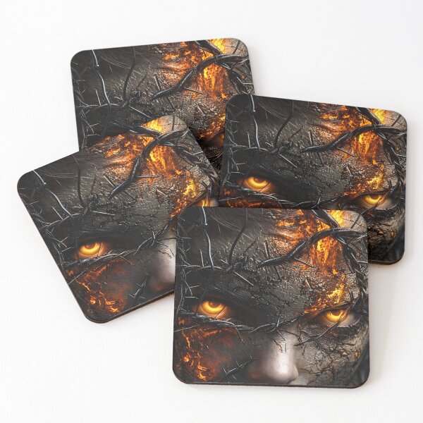 Item preview, Ember Eyes Dark Fantasy Portrait designed and sold by Kaleidoscope Print.