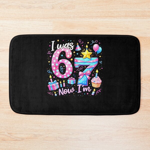Item preview, 7th Birthday Girl Kids Shirt I was 6 Now I'm 7 Year Old designed and sold by Juansustait.