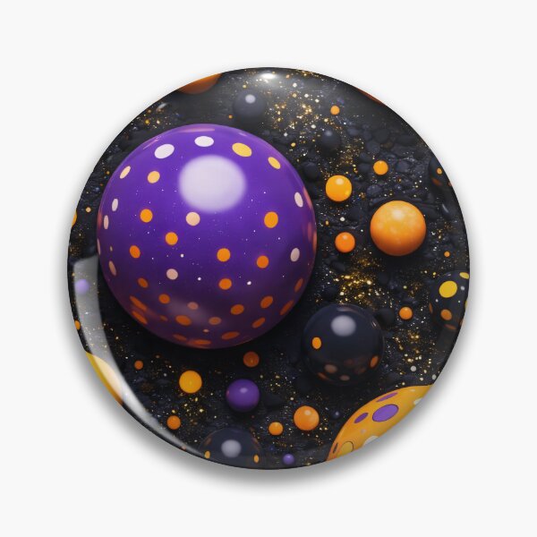 Item preview, Purple and Orange Polka Dot Spheres designed and sold by Kaleidoscope Print.