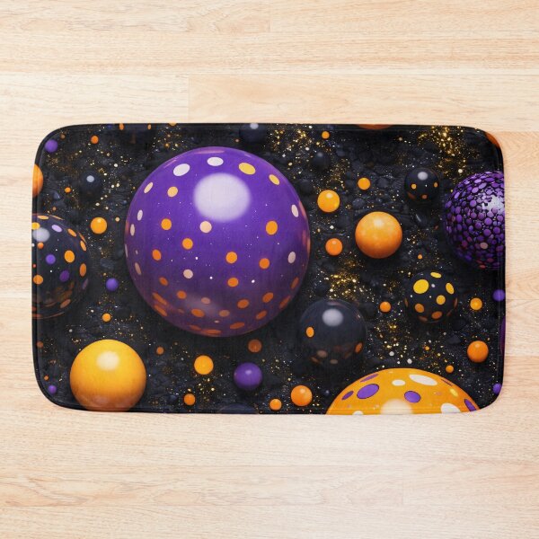 Item preview, Purple and Orange Polka Dot Spheres designed and sold by Kaleidoscope Print.