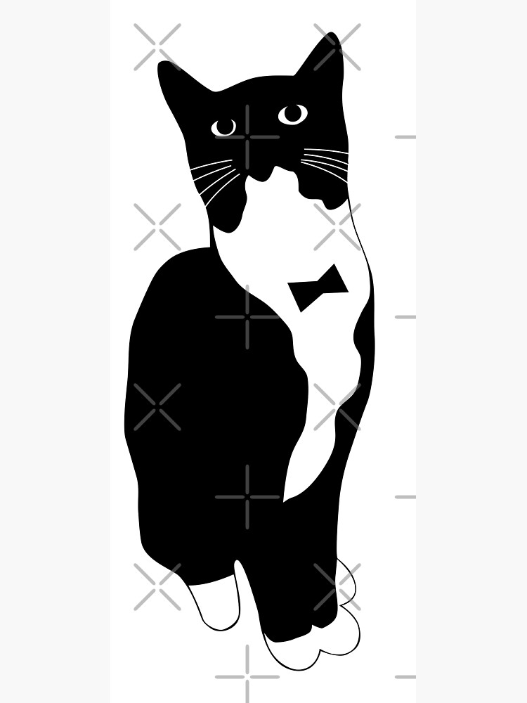Tuxedo cat an emblem